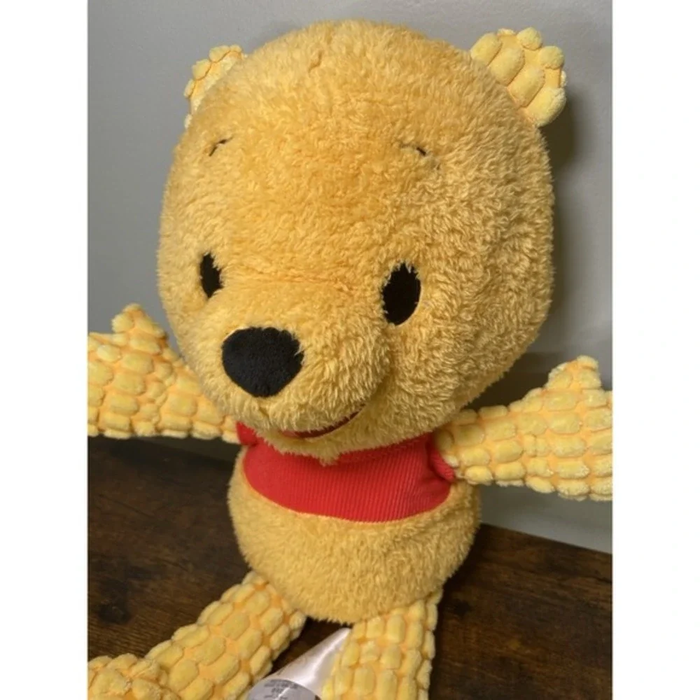 Disney Winnie the Pooh Blissful Buddies‎ Fidget Plush Toy Yellow/Red 16''